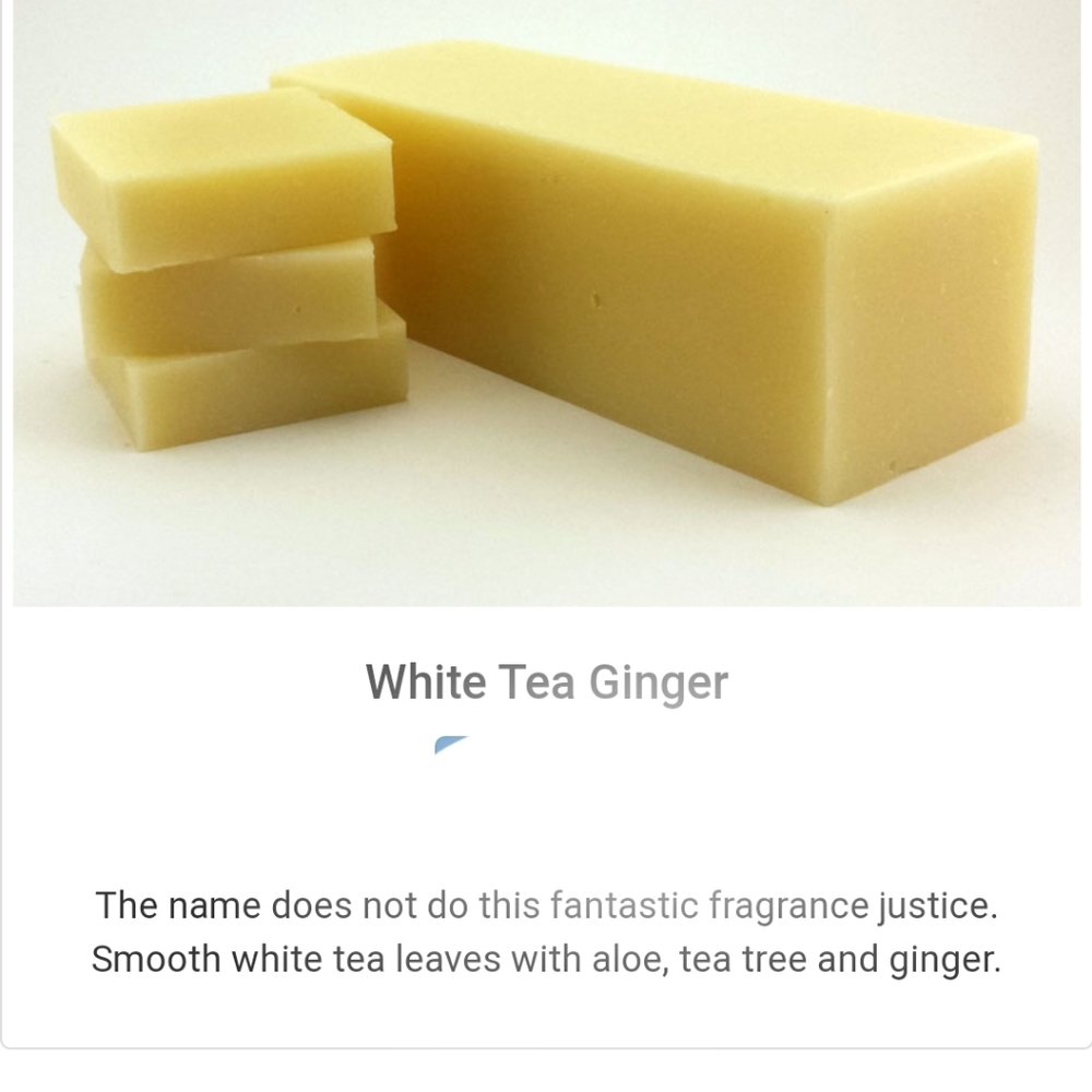 Homemade White Tea Ginger Soap